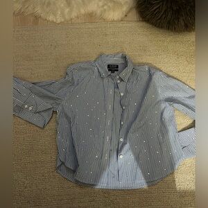 JCrew Cropped Shirt